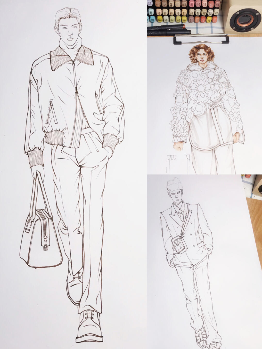 —线稿分享男装篇