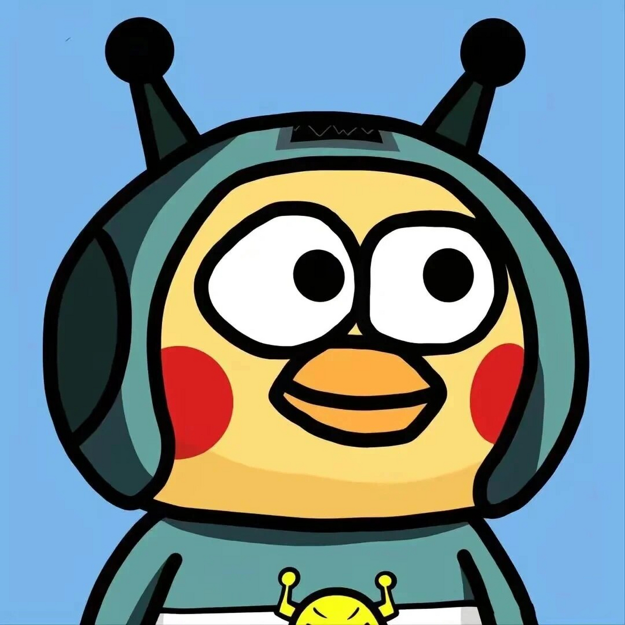 鸡哥心超人鸡哥头像.