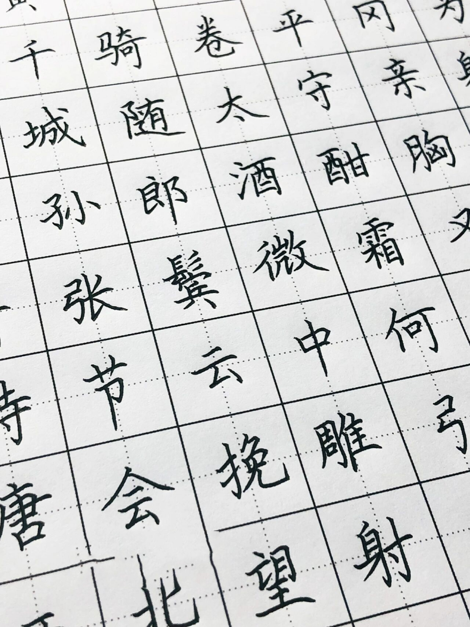 手写丨硬笔楷书 苏轼《江城子·密州出猎》 老夫聊发少年狂,左牵黄,右