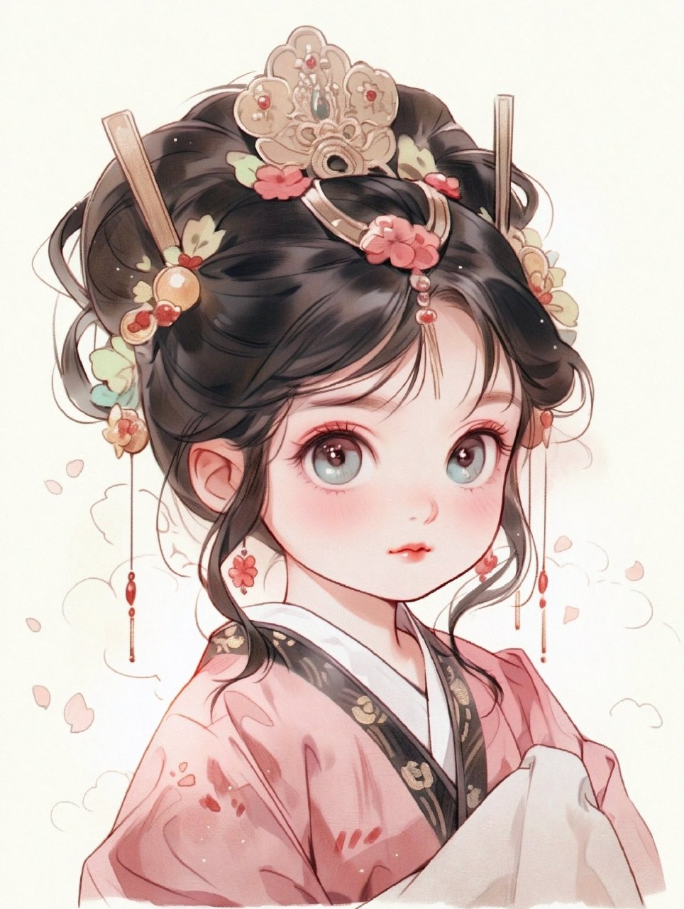 q版古风女生头像