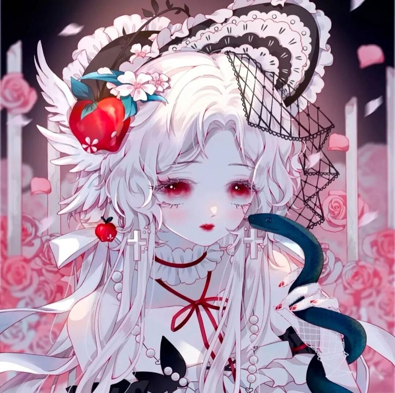 暗黑系可爱动漫女生头像,好看到想哭!