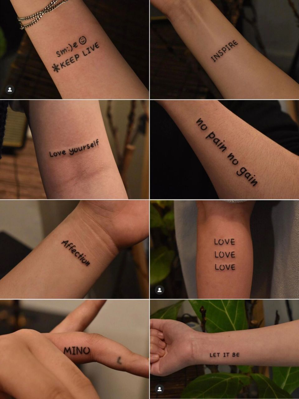 7315tattoo|韩国97小清新字母纹身图案分享 ·这些纹身实在太太