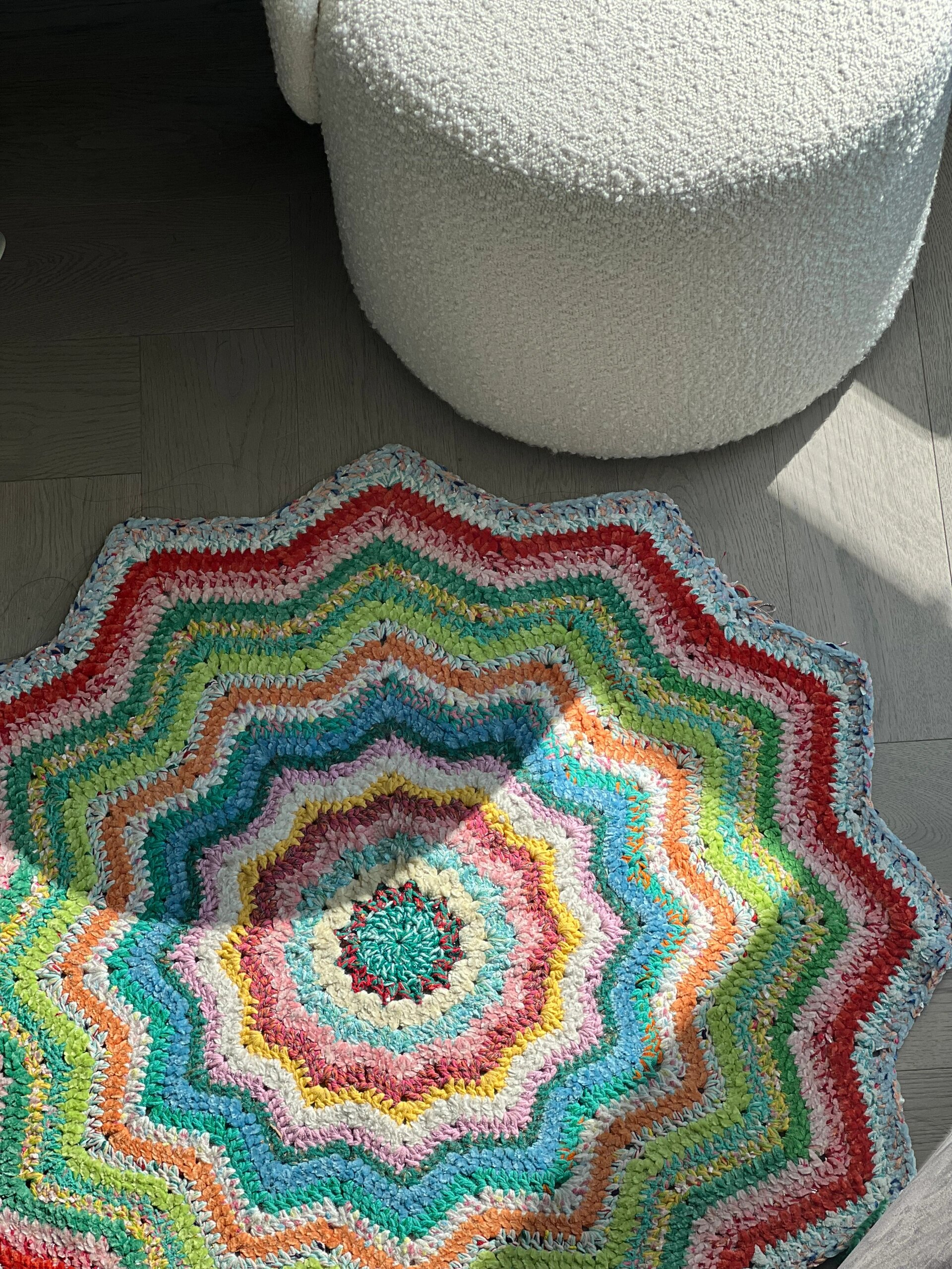 三千人看过的毛线钩织地毯教程来咯6015