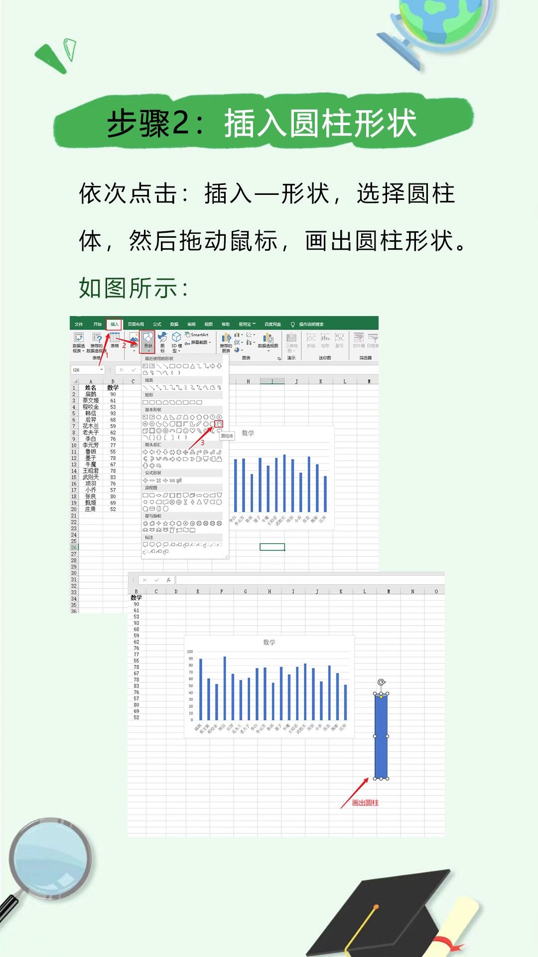 excel簇状图图片