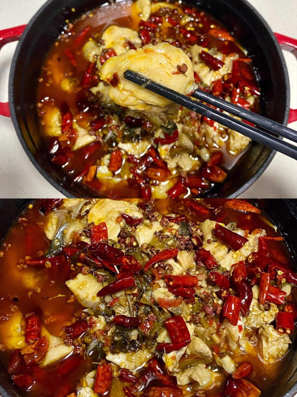 鲜香麻辣的酸菜麻辣鱼来啦,超级好吃 做法:1,鱼切片,洗净,加姜片料酒