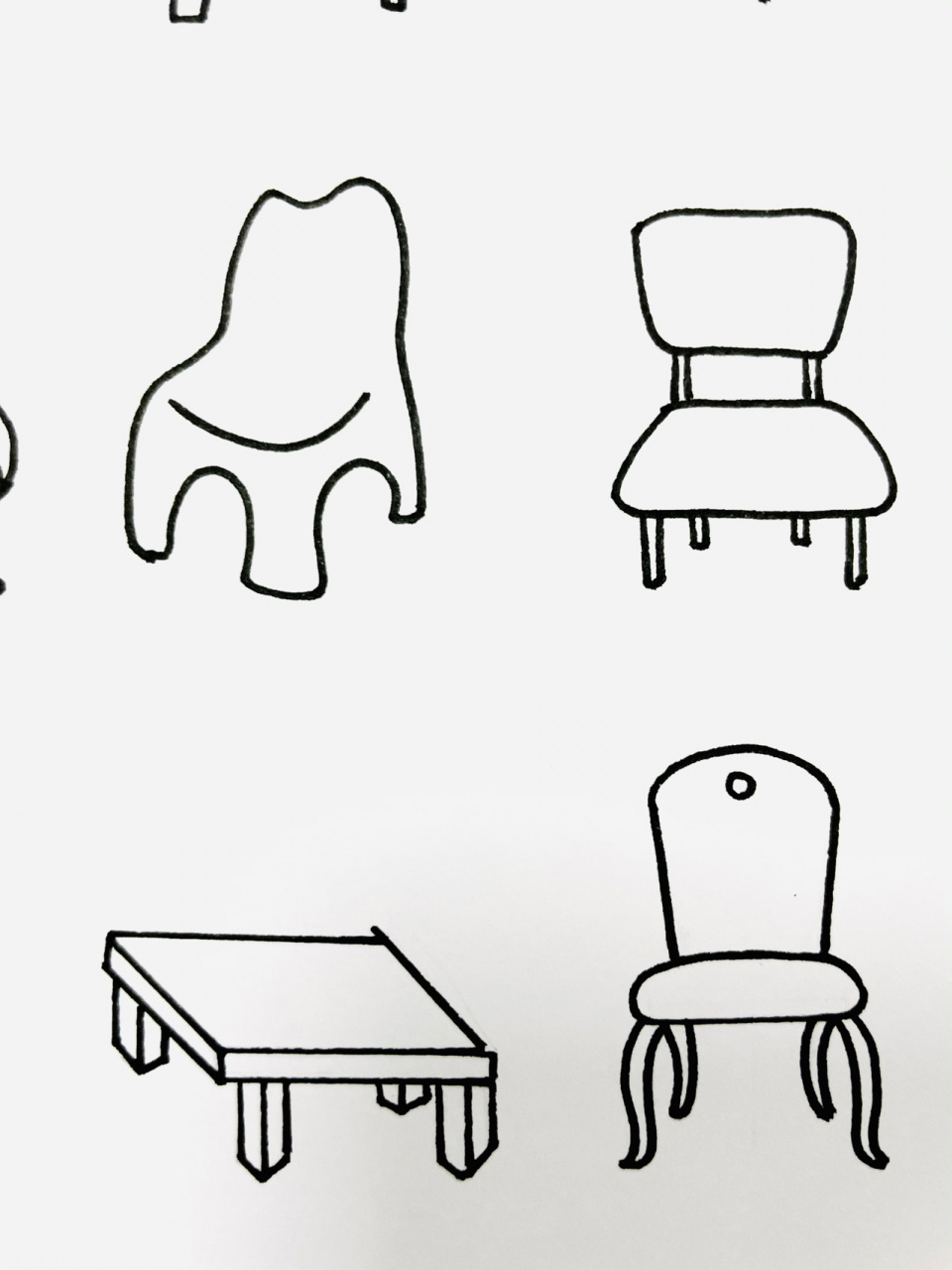 【简笔画】椅子💺 分享一组椅子简笔画 各种形态的 一应俱全 真是想