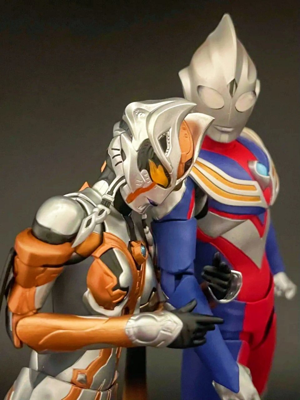 我没有特利迦,万代也还没卡蜜拉的shf,那就让迪迦和卡尔密拉一起过吧