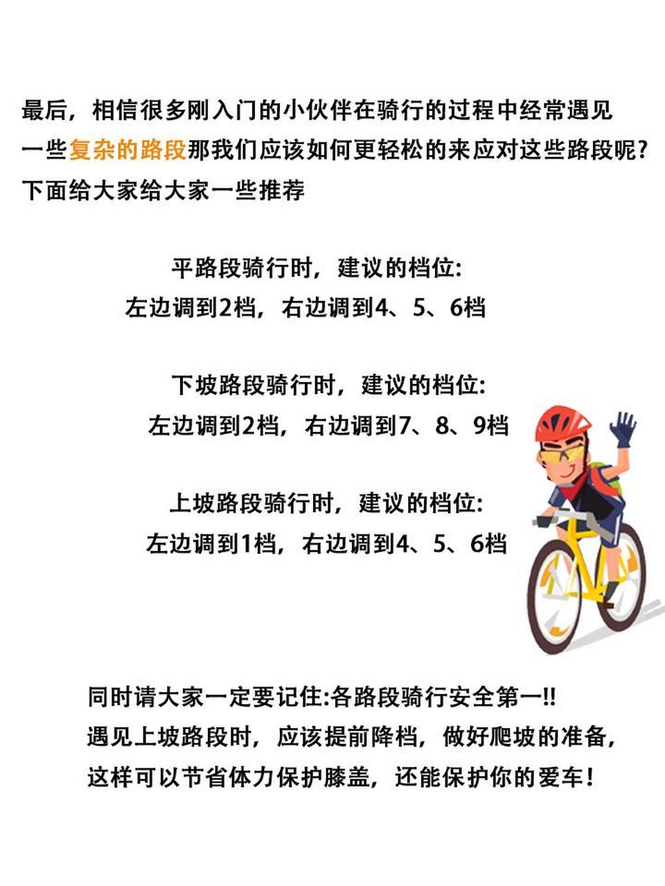 公路车变速档位搭配图片