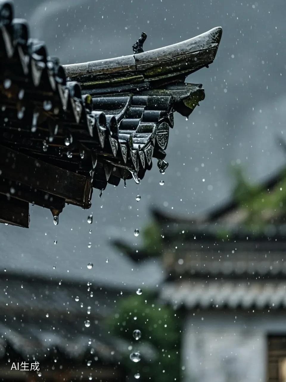 夜里伴着淅淅沥沥雨声入睡,特别助眠
