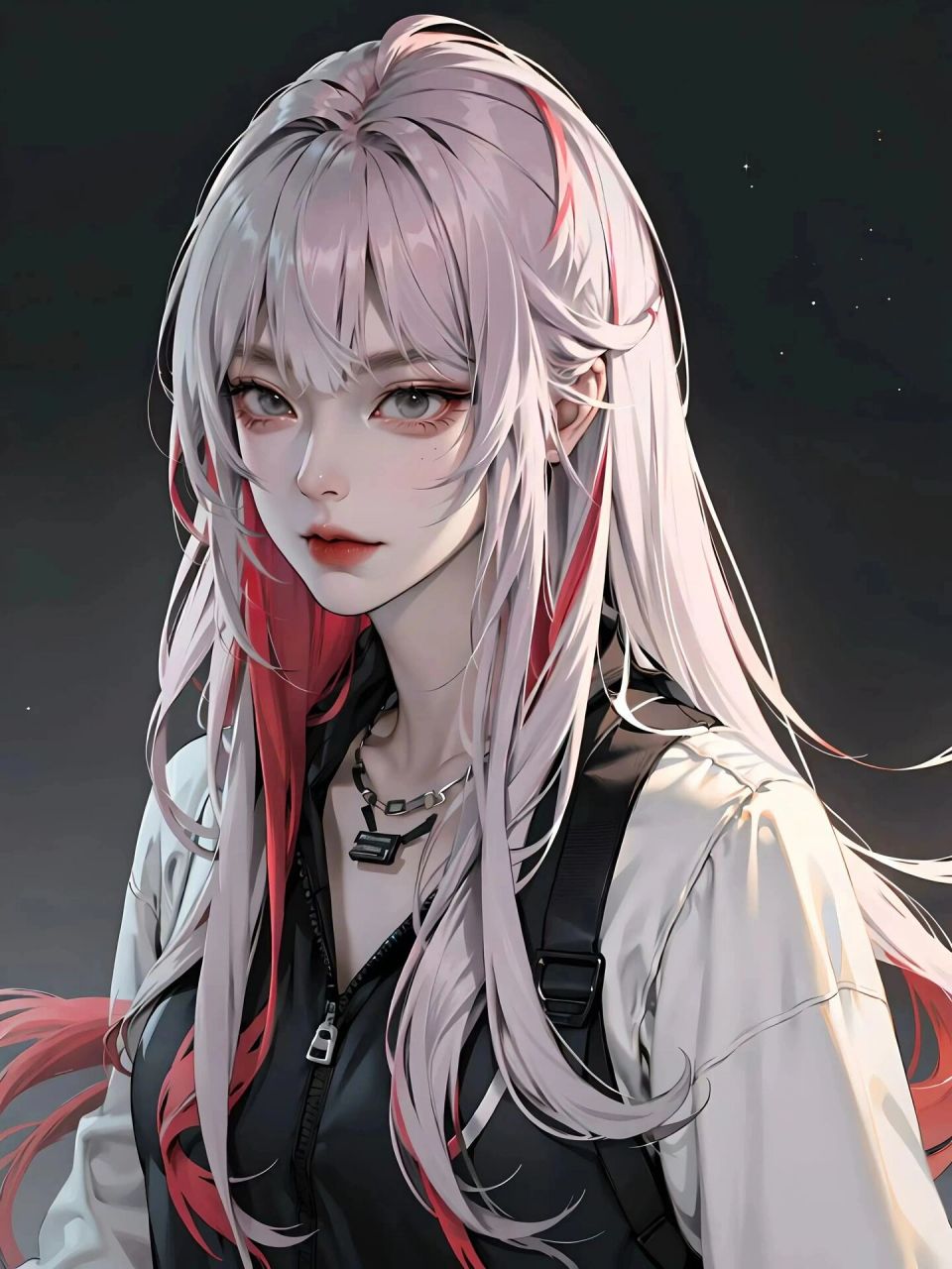 女生头像|白毛挑染御姐系,眼神我爱了 只要不关注任何人的动态,不揣测