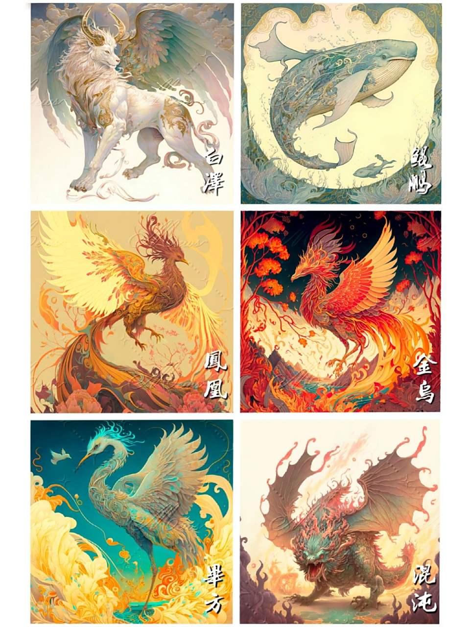 98山海经·十二神兽 98白泽——能言语,通万物之情,知鬼神之事,"