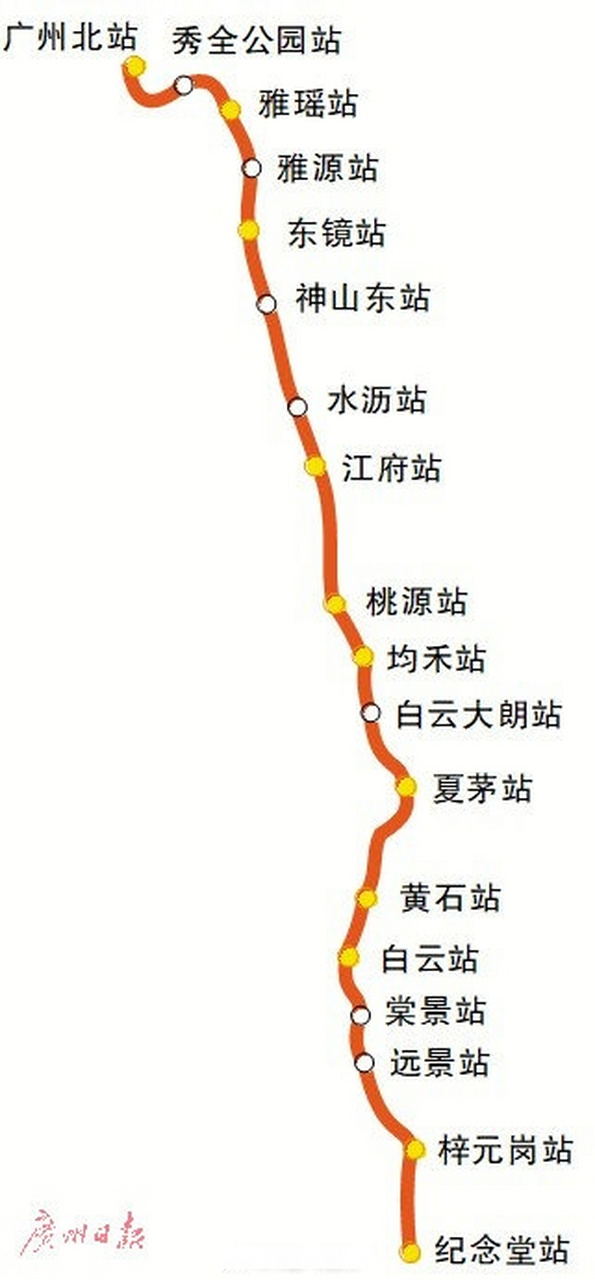 【广州地铁24号线线路走向公布:广州北站将直通纪念堂】广州将再添一