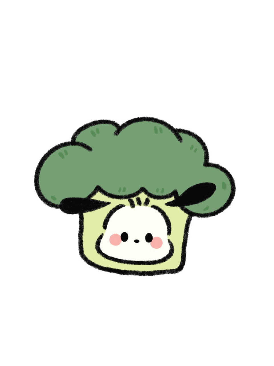 手残党学简笔画附教程7315菜花帕恰狗 今天画个可爱的菜花帕恰狗