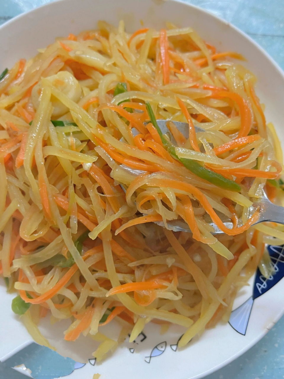 土豆丝炒胡萝卜丝真的巨好吃!97 不知道吃什么的姐妹!
