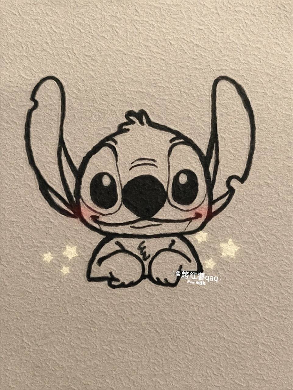 简笔画教程# #简笔画# #画个简笔画# #可爱简笔画# #史迪仔# #可爱