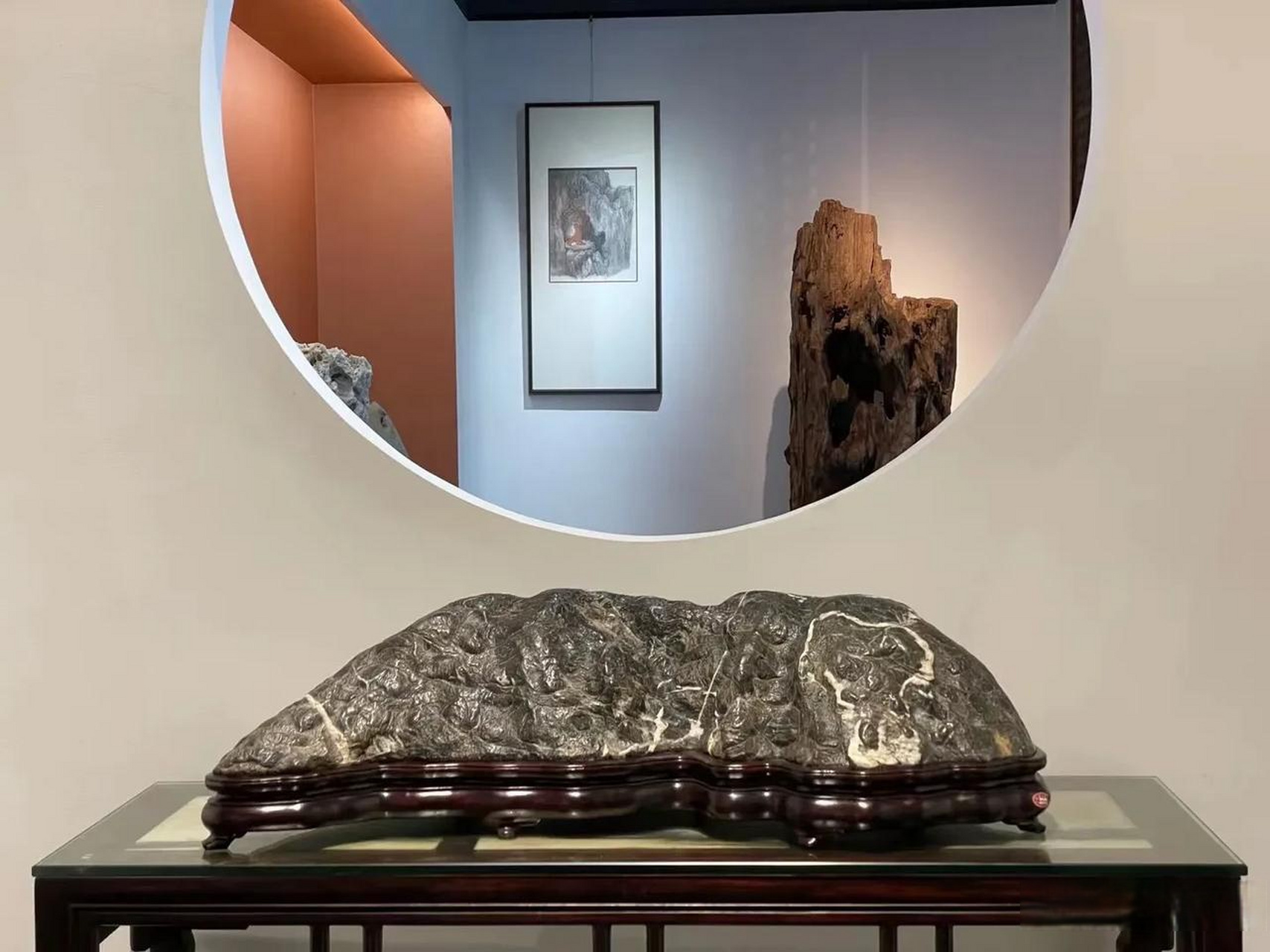 环抱山 | 灵璧禅石  长厚高:88×33×25cm