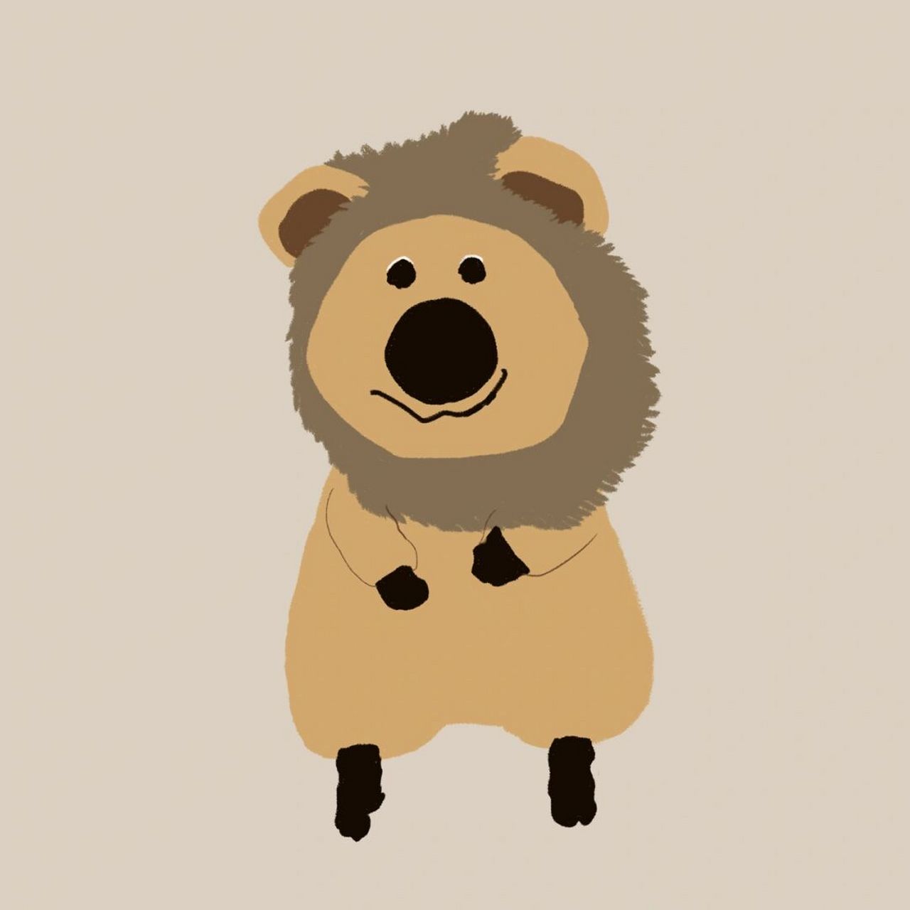 柿子椒熊可爱头像(粉丝定制) 昨晚有宝私聊我说想要个狮子头的柿子椒