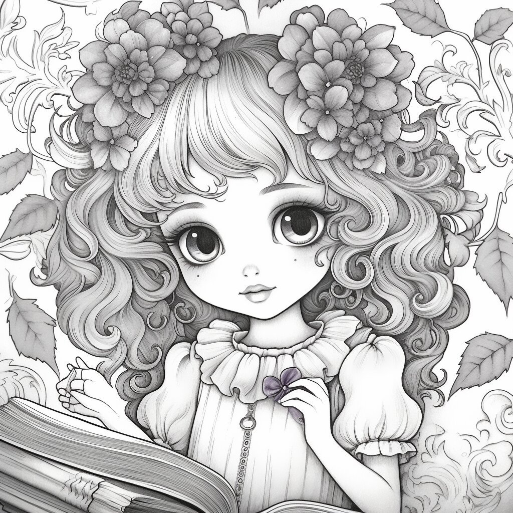 美少女,可爱美丽的公主素材,线稿 漂亮的让人心动的可爱女人   