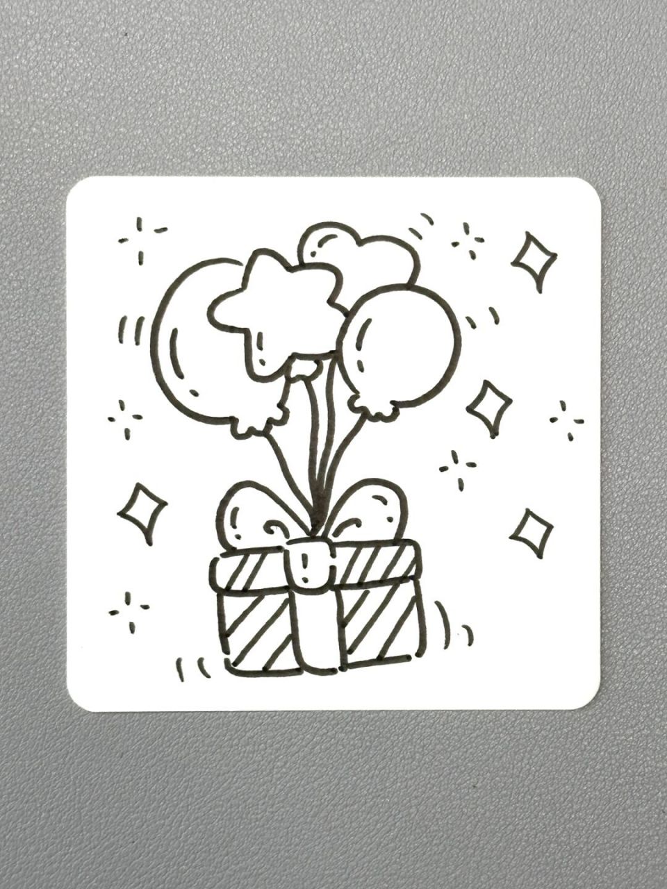 简笔画|快艾特你朋友给你画可爱的生日贺卡 小众生日快乐文案 37.