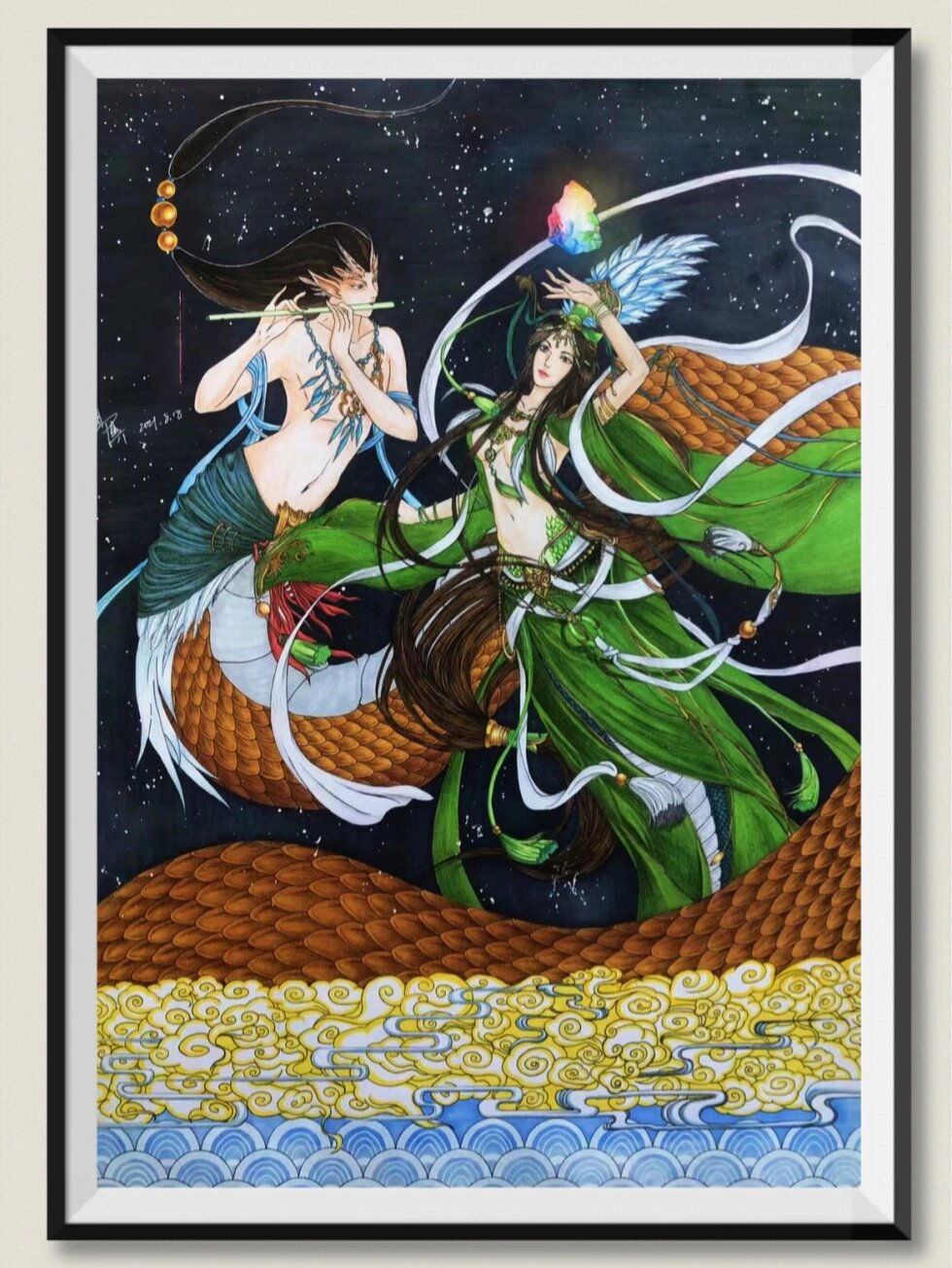 伏羲女娲,动漫绘画