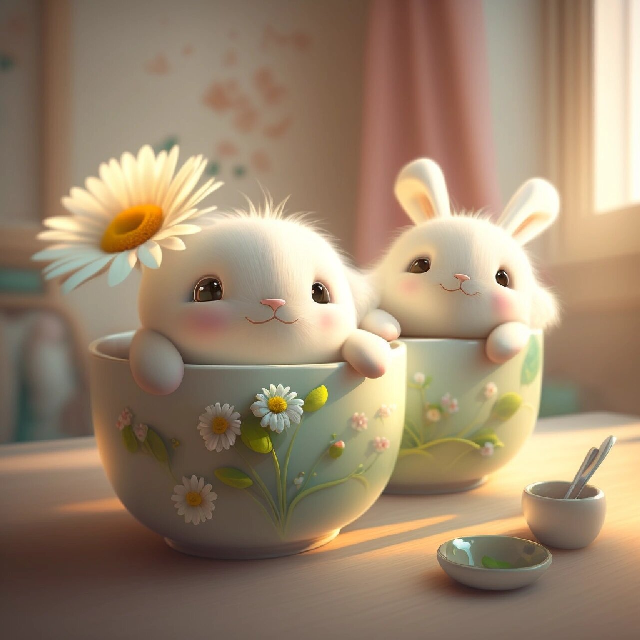 萌萌哒茶杯兔来喽