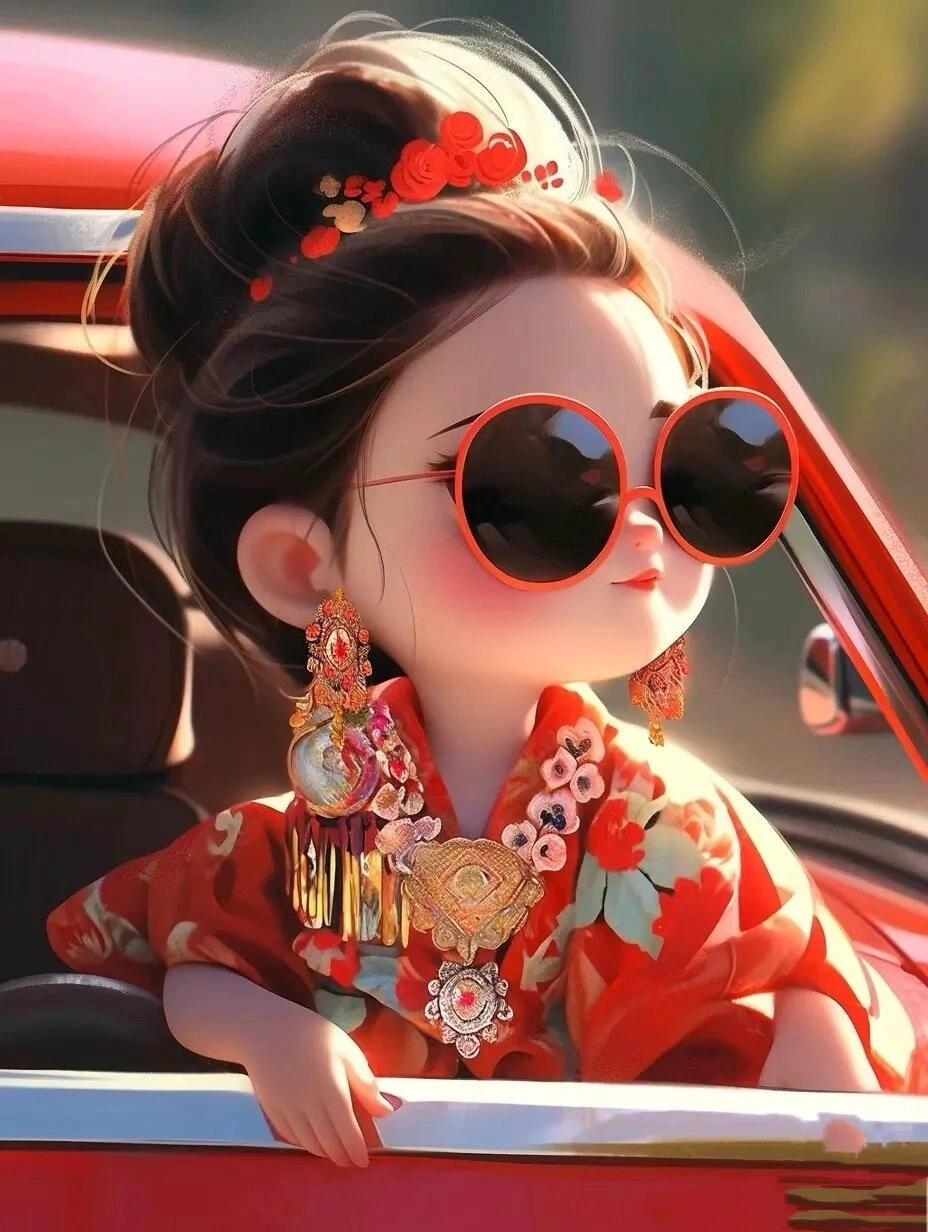 可爱的小富婆头像