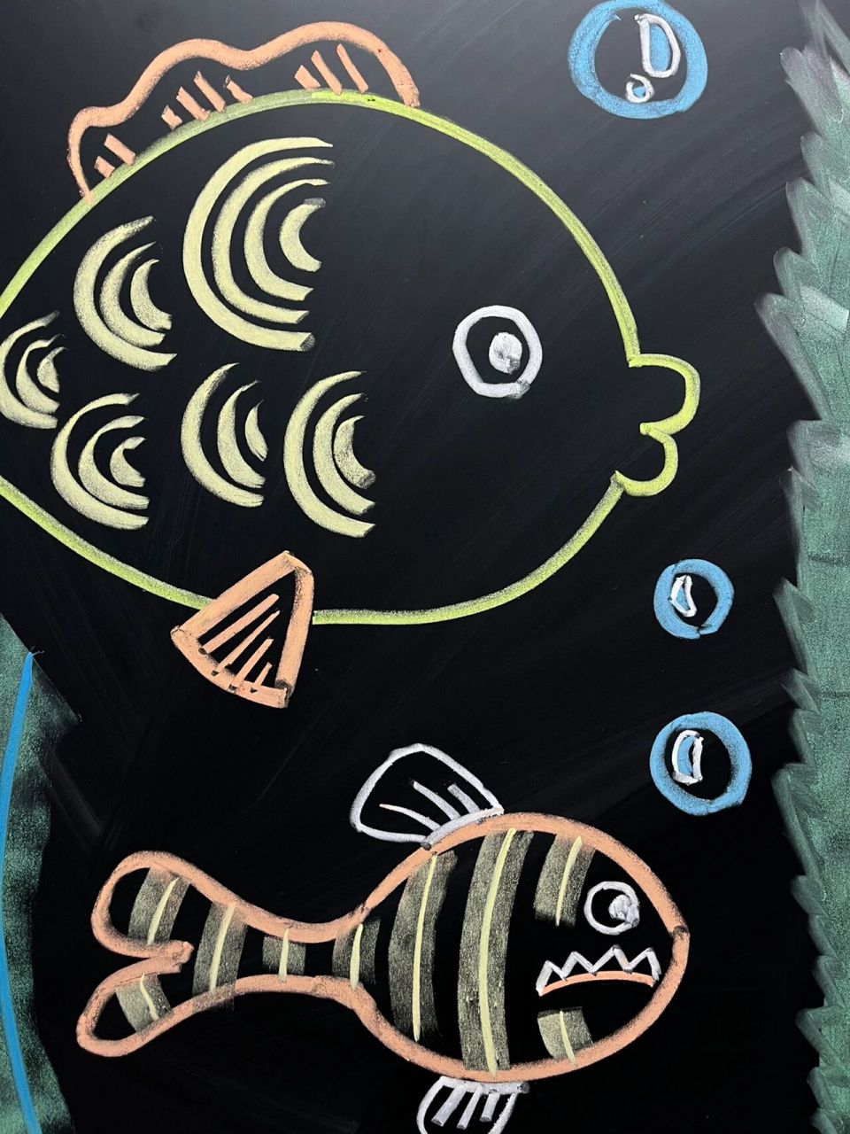 黑板画小鱼儿96