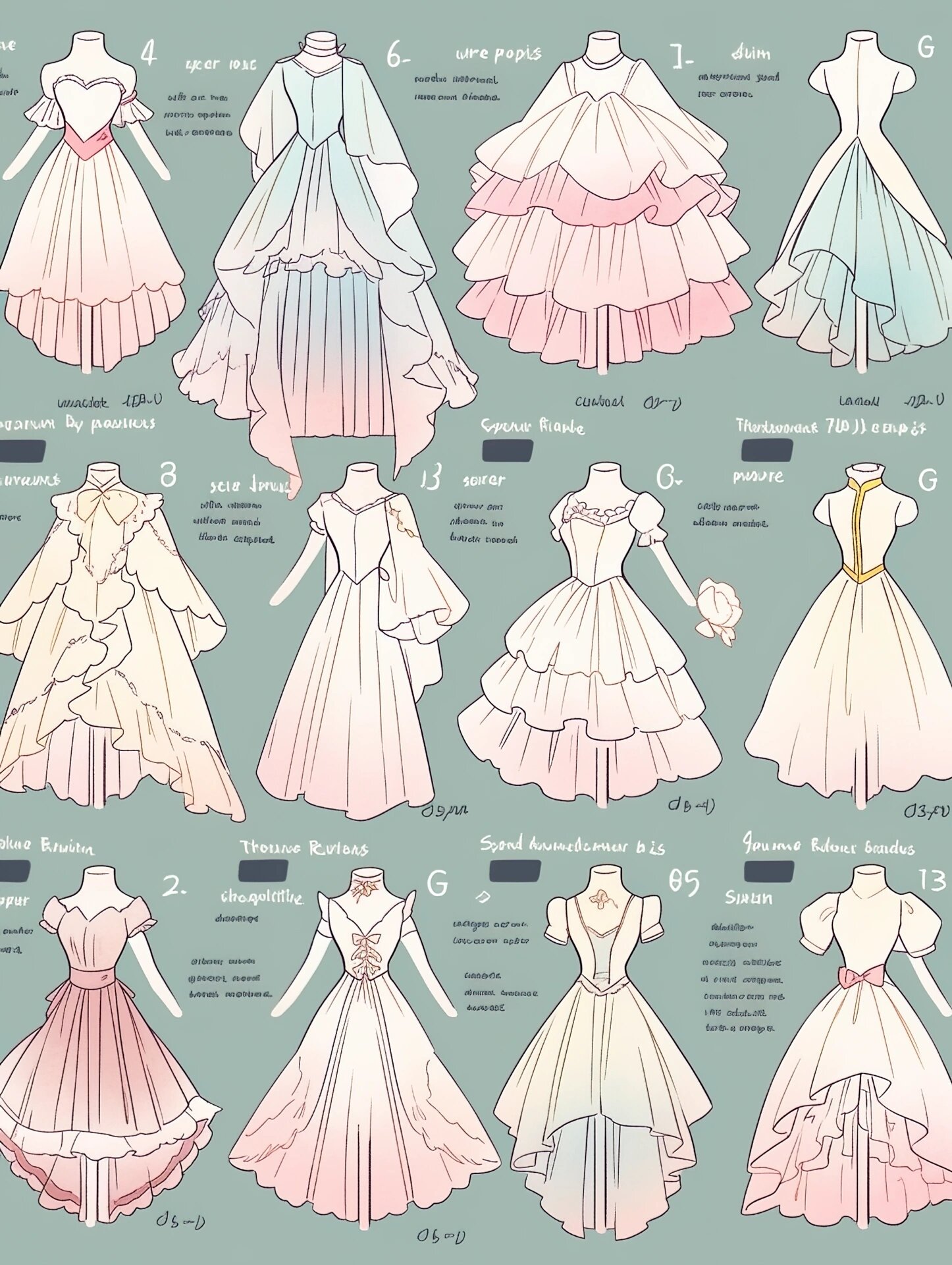 连衣裙服装设计效果图合集