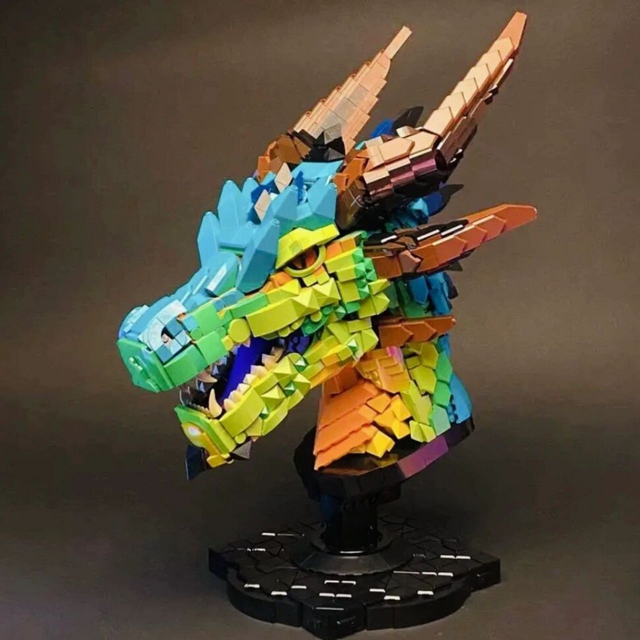 【龙头 图纸分享】 moc乐高龙头图纸分享