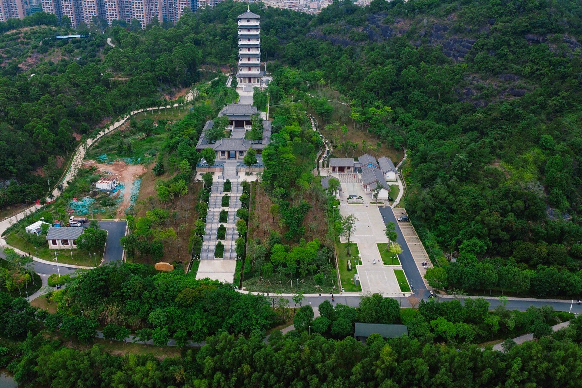 广东|惠州虎头山公园无人机周末航拍美景99 虎头山公园位于红树林