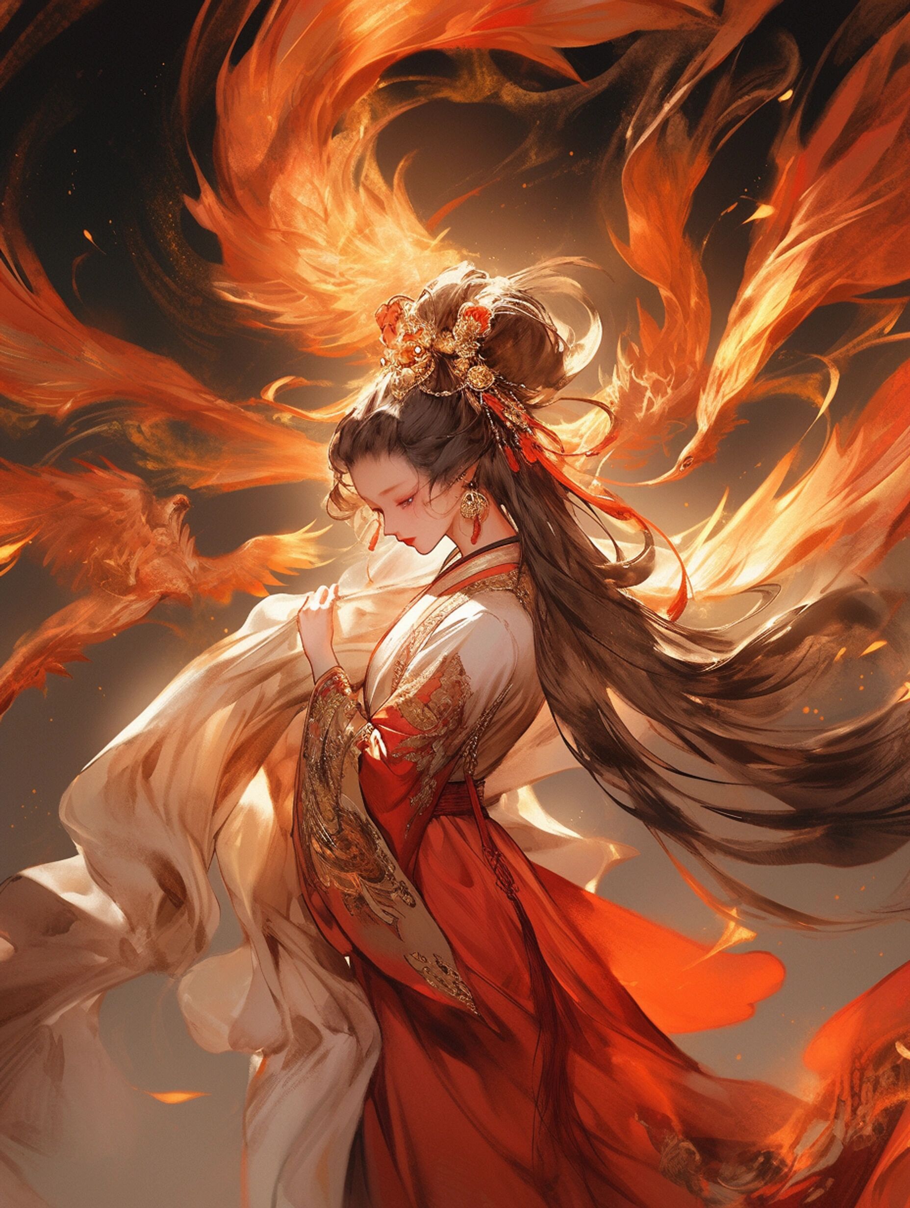 山海经之凤凰拟人