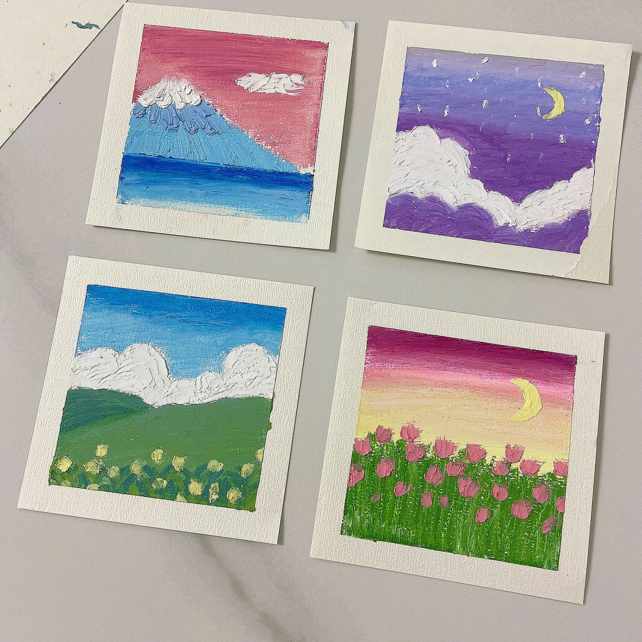 软性蜡笔画96 看小红书最近好多用软性蜡笔画画的96 觉得很好玩