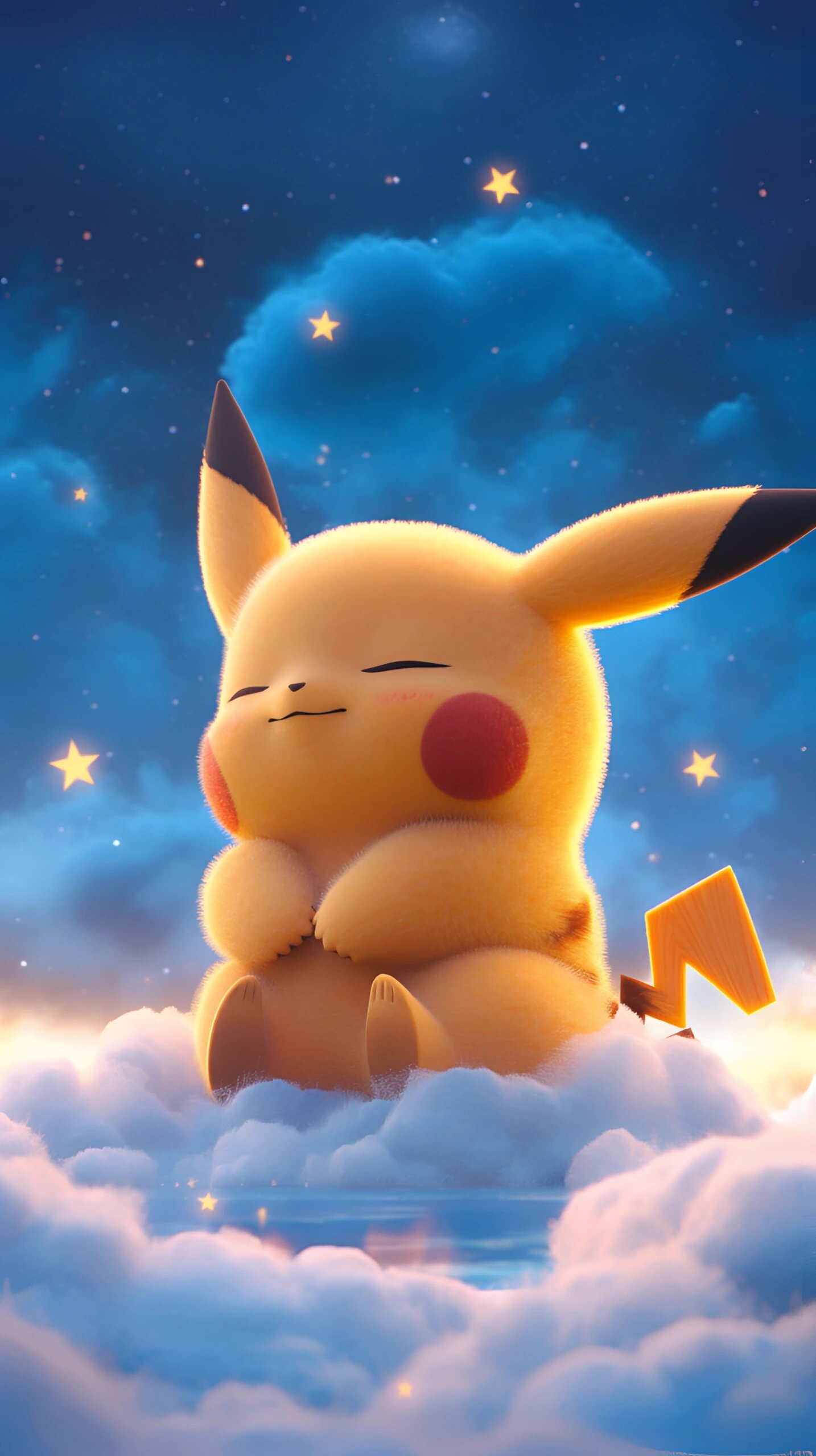 皮卡丘手机壁纸分享!晚安08