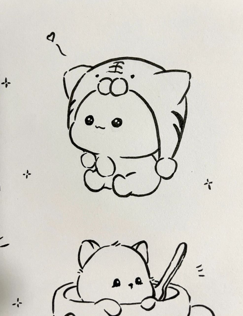 简笔画教程# #简笔画# #可爱简笔画# #小猫咪# #猫咪# #猫咪日常