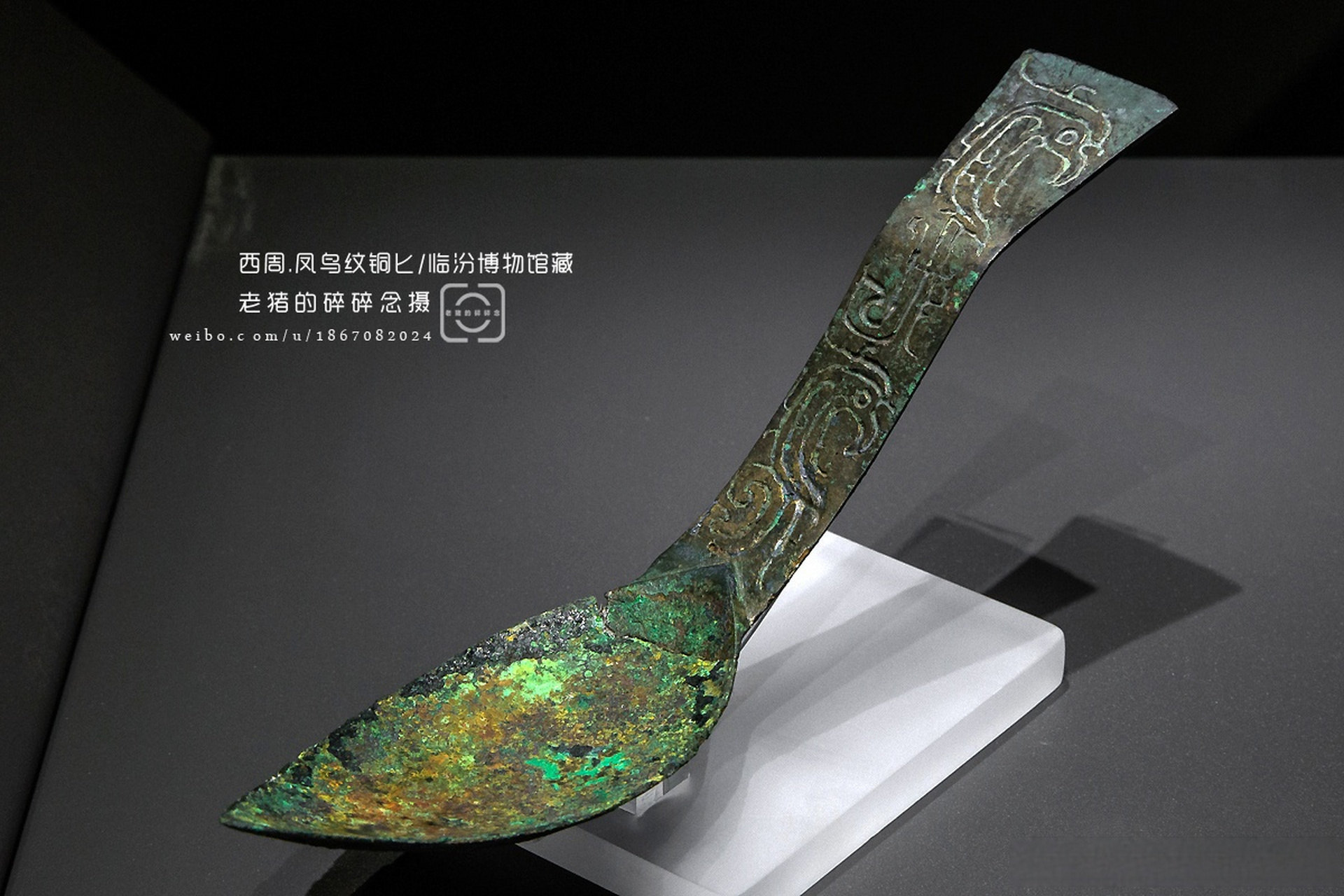 凤鸟纹铜匕/临汾博物馆藏 翼城县大河口周代墓地出土  #遇见艺术