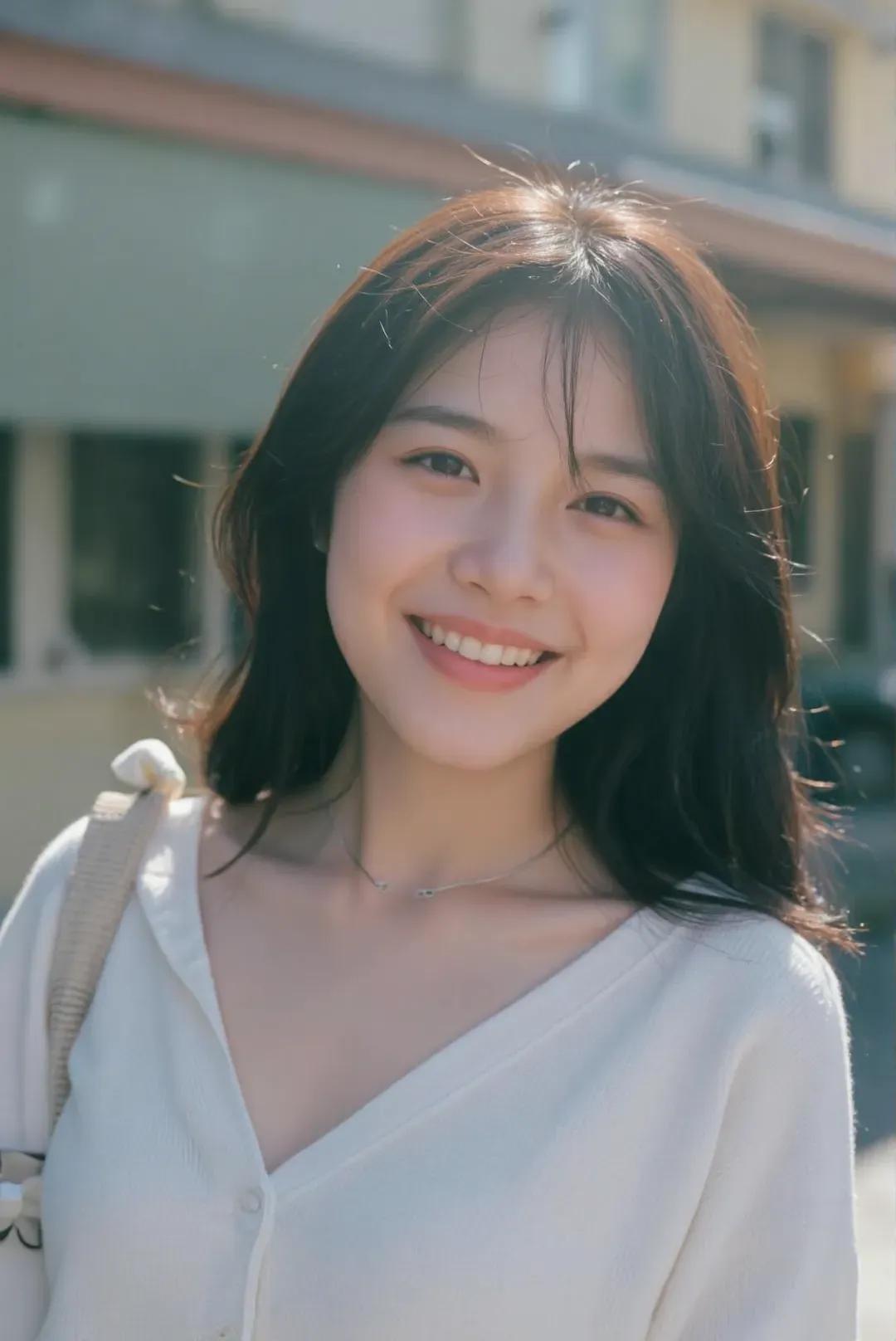 阳光女孩,笑容灿烂,活力满满!