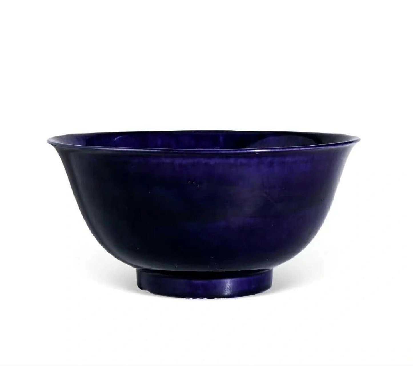 清三代茄皮紫釉瓷器 1,清乾隆 茄皮紫釉梅瓶 2,清康熙 茄皮紫釉香炉 3