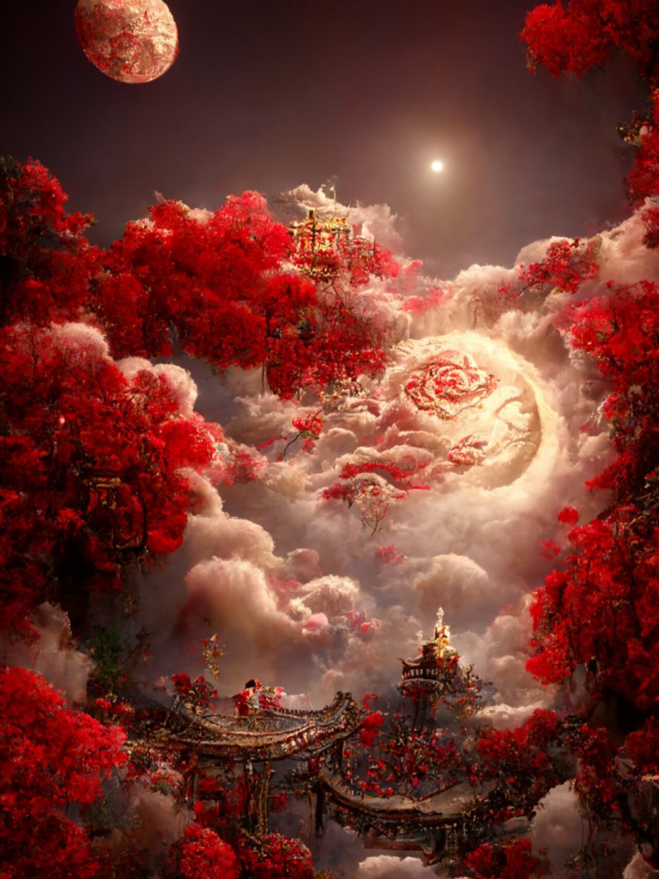 国风-神话南天门 国风-神话南天门 ai绘画——566章-m,关注我,每日