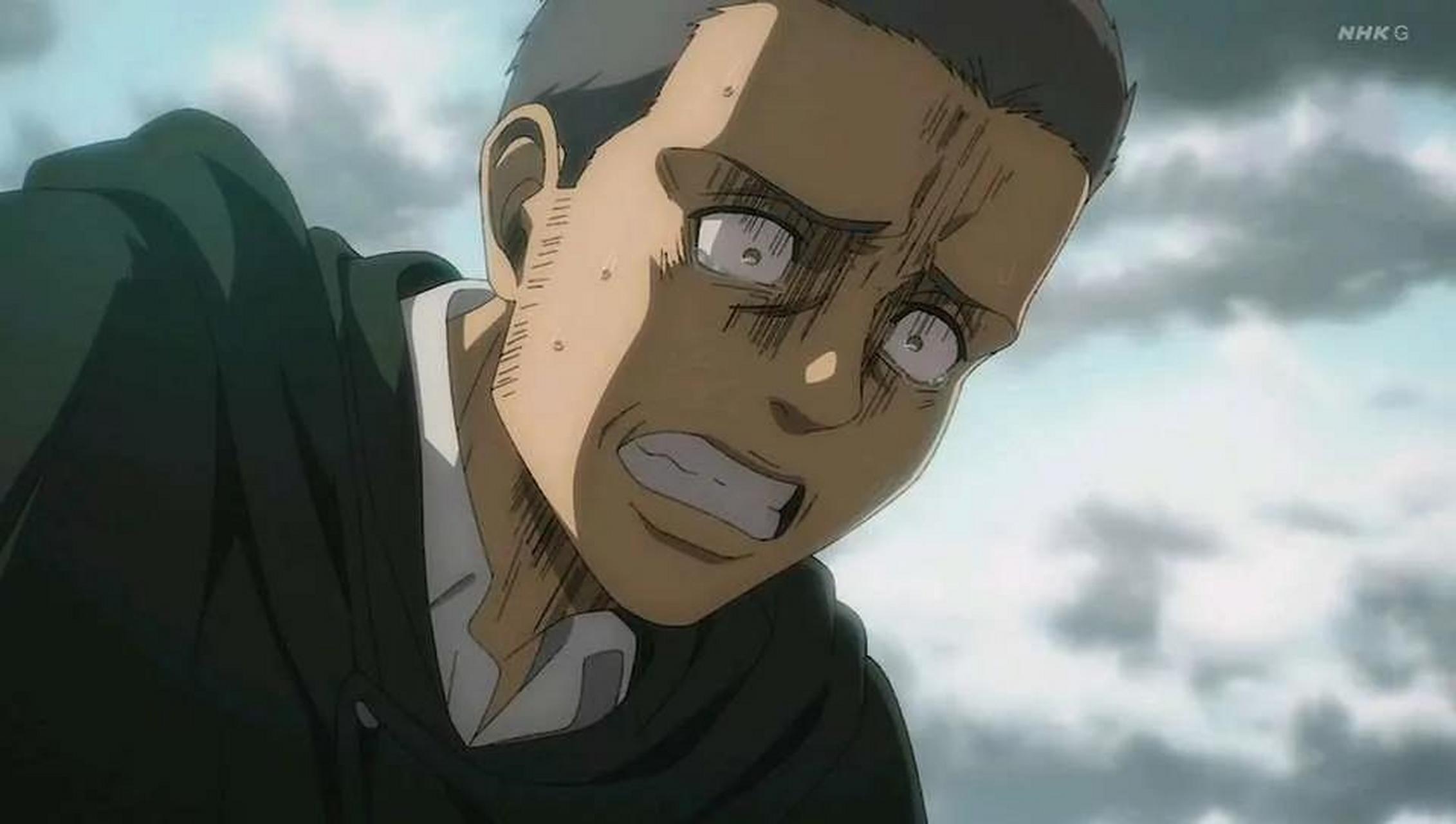 进击的巨人 对称狂魔谏山创! 萨沙救了塞缪尔,科尼杀了塞缪尔.