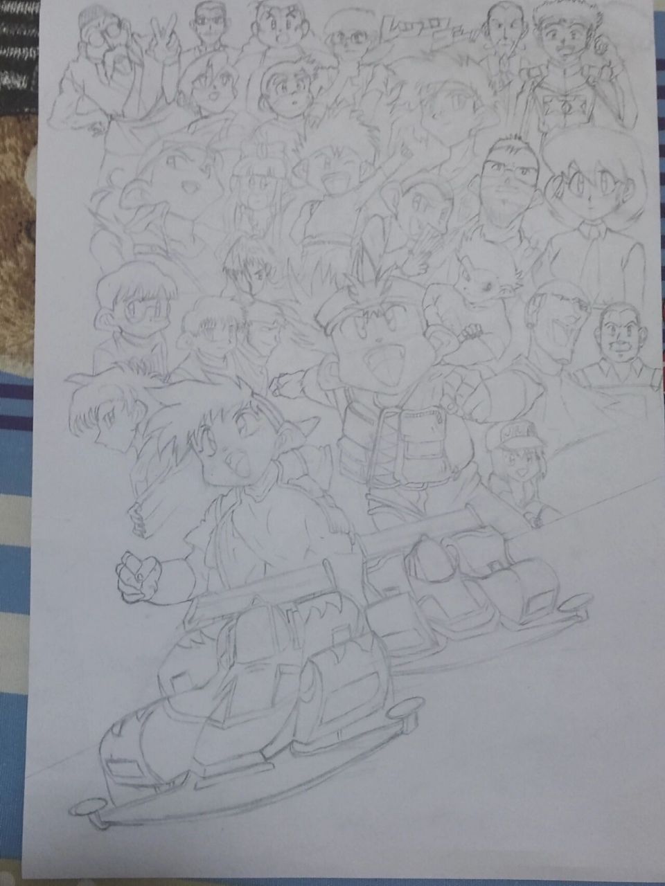 马克笔绘制四驱兄弟全人物