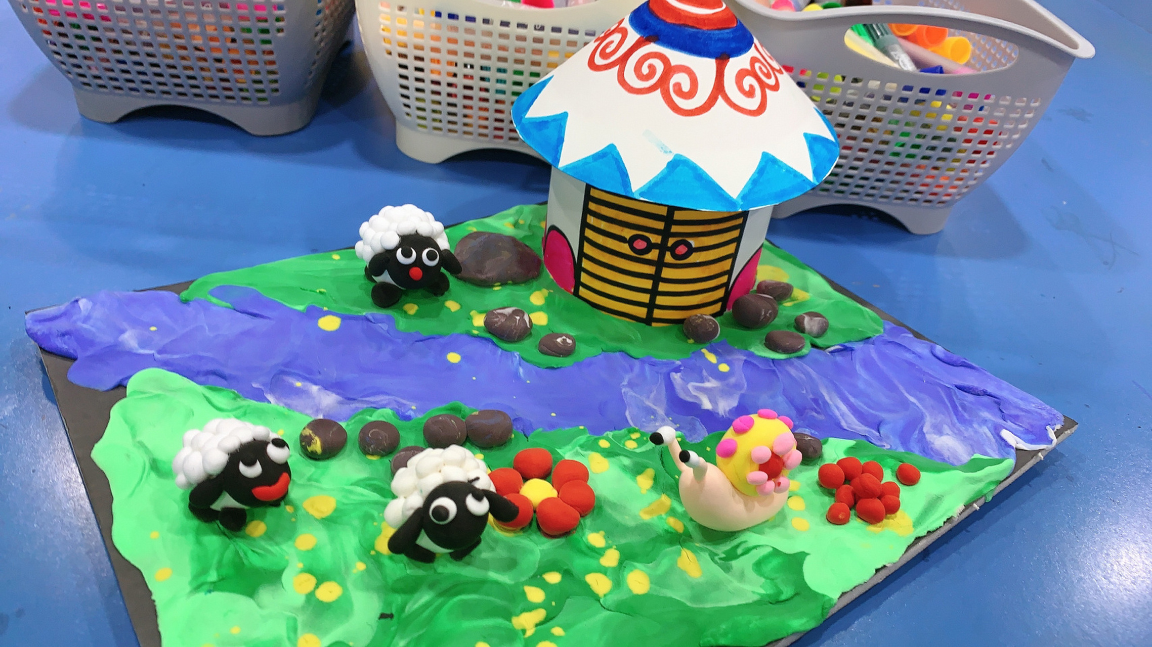 粘土 蒙古包 一年级 幼儿园大班粘土手工课