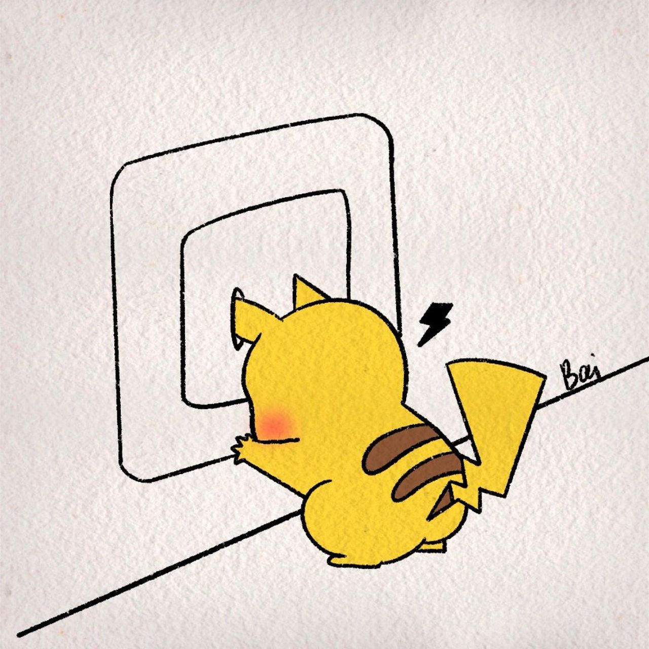 简笔画| 没电了没电了充电(另附绘画教程) 快充会电接下来更好的搬砖