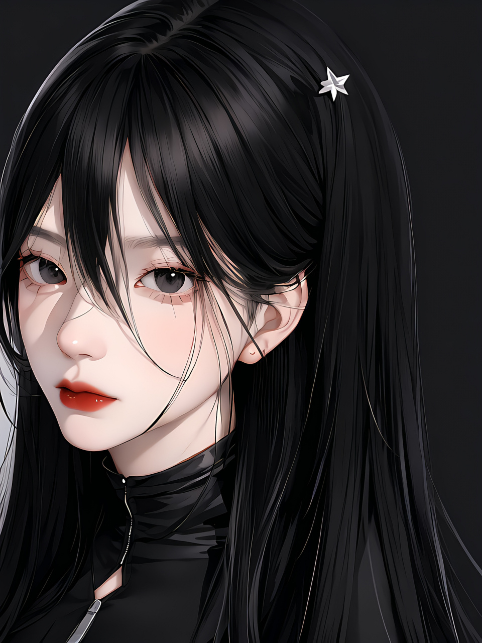 拽姐第一期,有点高冷呀,黑色衣服 今天是拽姐美图,看着就好飒,给大家