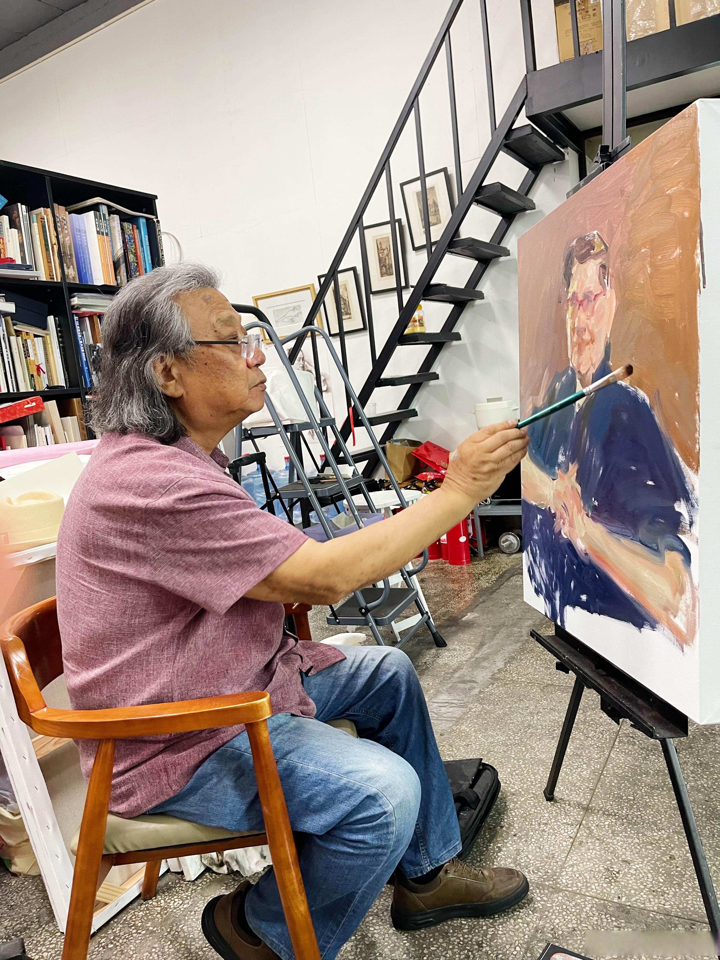 夏葆元和魏景山当年和陈逸飞一起,被称为海上油画界"三剑客"