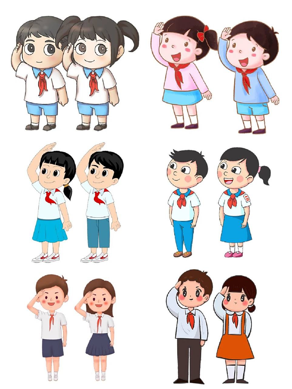 97少先队人物|免扣素材97 少先队卡通人物 免扣png素材 97素材