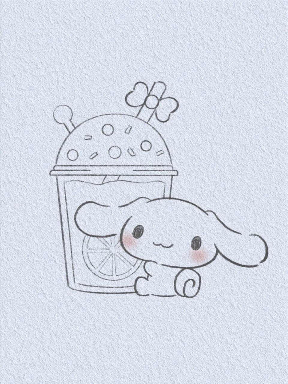 玉桂狗/可爱简笔画教程 夏天快到了,又快可以畅饮奶茶了?柠檬?