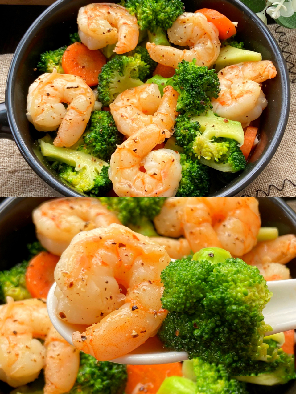小哥哥小姐姐们都爱吃的西兰花胡萝卜炒虾仁,西兰花胡萝卜富含维生素