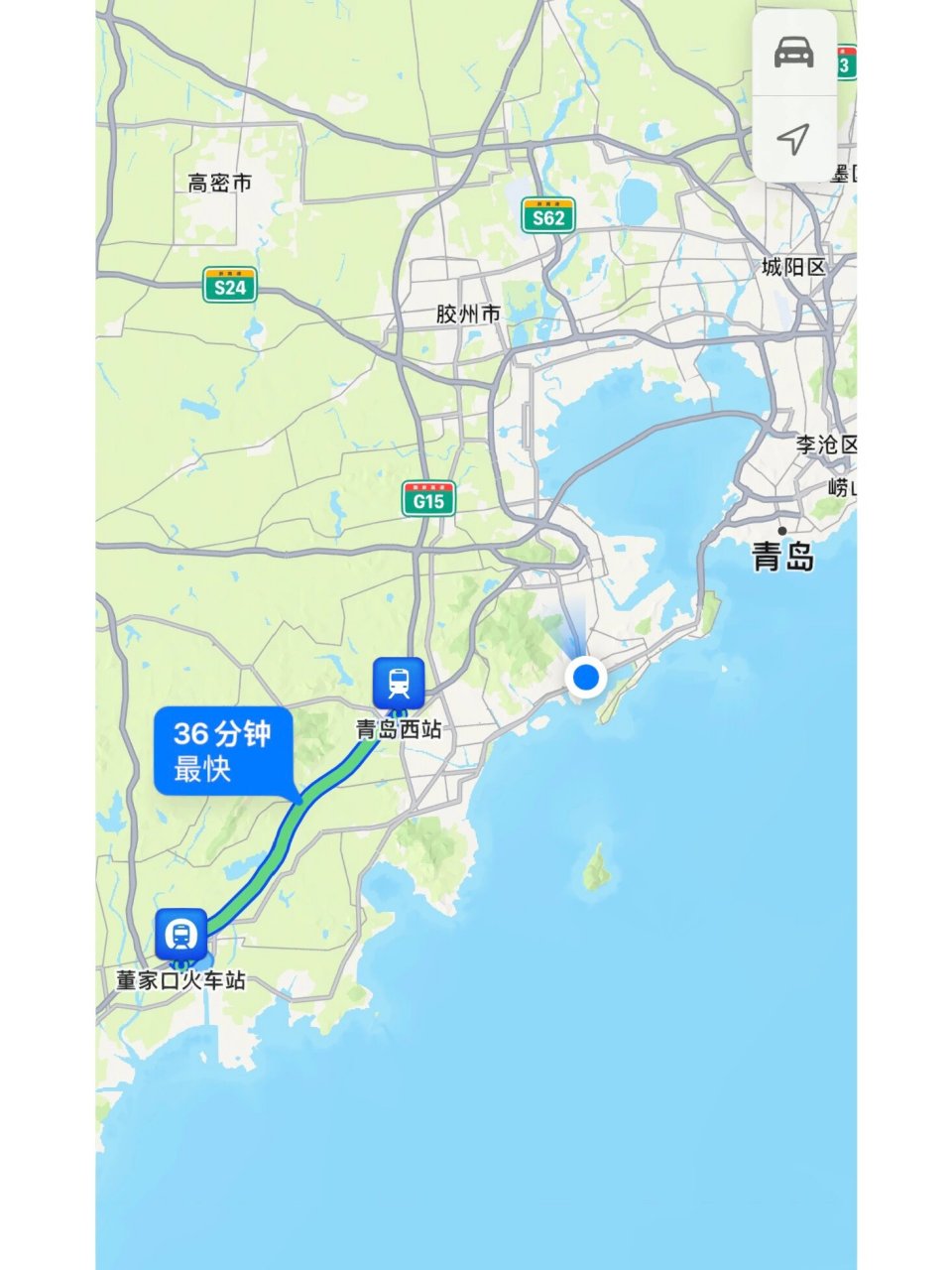 青岛高铁站地图图片