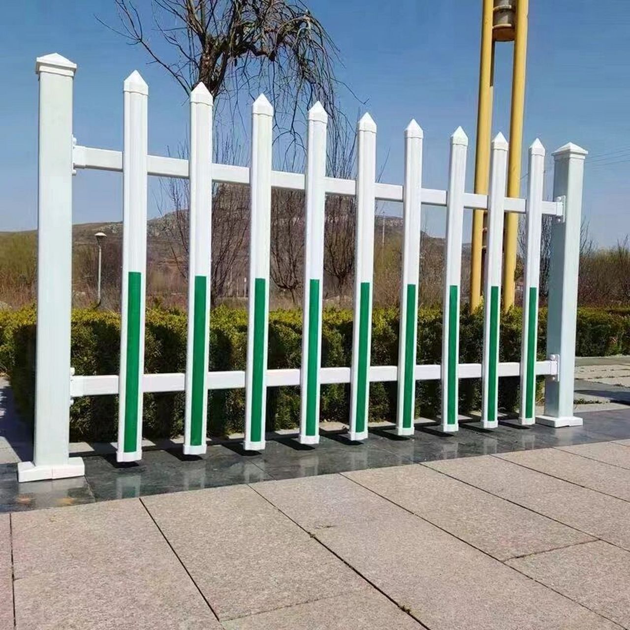 pvc塑钢围墙护栏变压器电力围栏栏杆 pvc塑钢围墙护栏变压器电力围栏