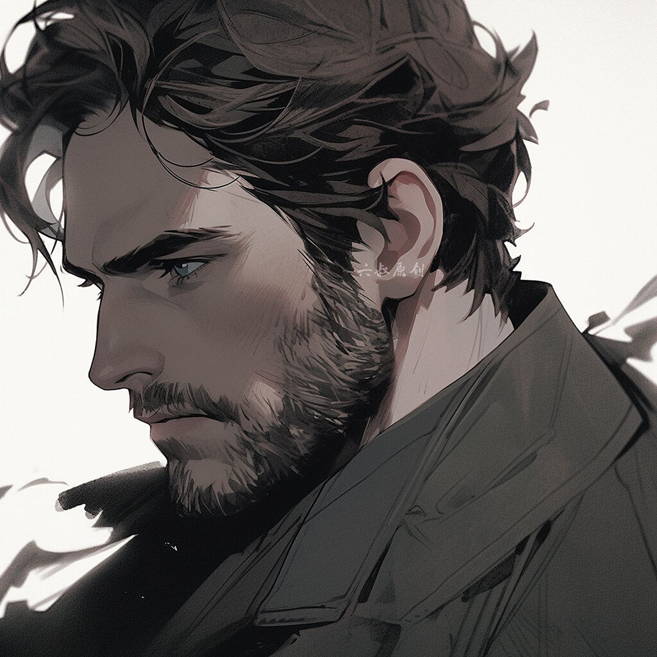 魅力男头像丨胡茬丨男人味